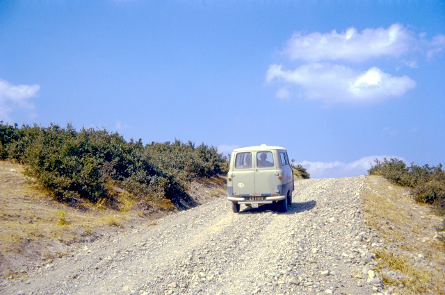 Turkey Van On Gravel Road